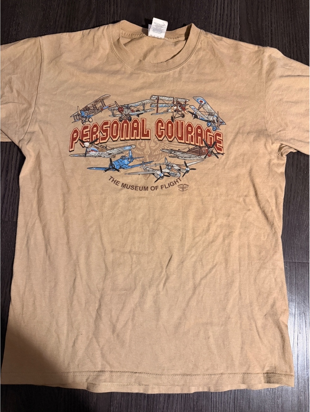 Vintage Museum of Flight Personal Courage T-Shirt M